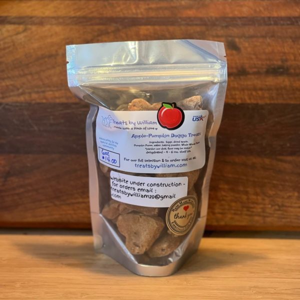 apple pumpkin small hearts dog treats