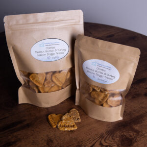 Turkey Bacon Dog Treats - Hearts