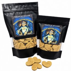 Dog Treats Peanut Butter Pumpkin Flavor Heart Shape